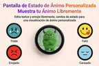 Pantalla de estado de ánimo personalizada: triste, enojado, feliz y cansado